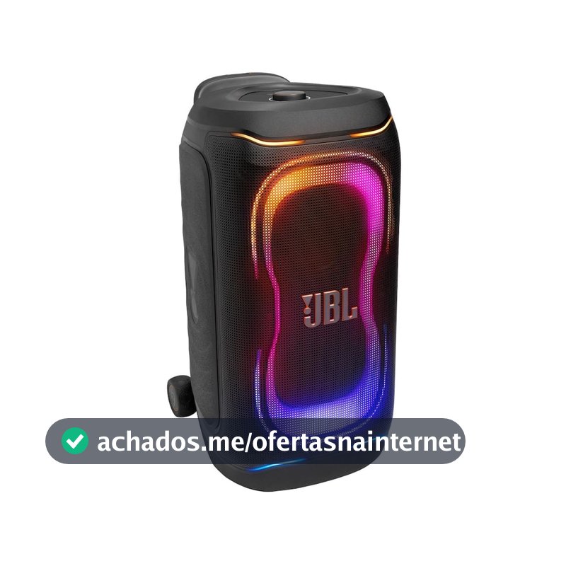 Caixa de Som JBL PartyBox 330 280W RMS Luzes RGB e Bateria de Até 18h Preto