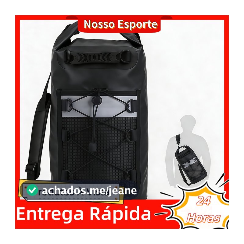 Bolsa Impermeável Saco Estanque 10/20/30L Camping Bag Mochila Para Pesca Caiaque Natação