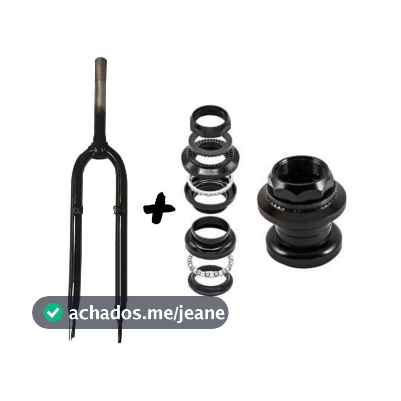 GARFO MTB BICICLETA ARO 26 X 1,90 MTB AÇO CARBONO + CAIXA DE DIREÇÃO