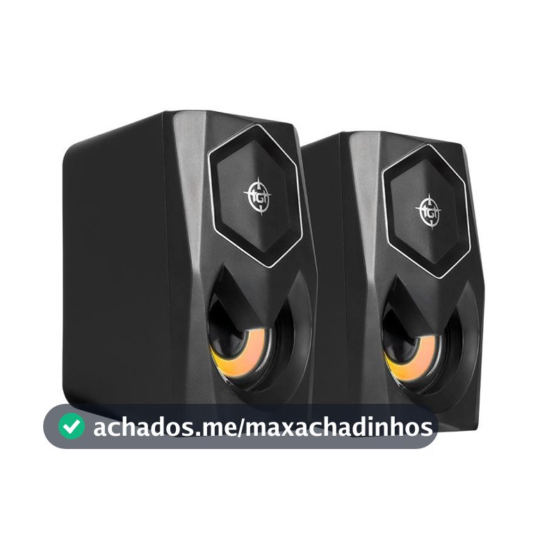 Caixa de Som TGT Sentry, Rainbow, 2x3W RMS, Preto, TGT-STY-RBW02
