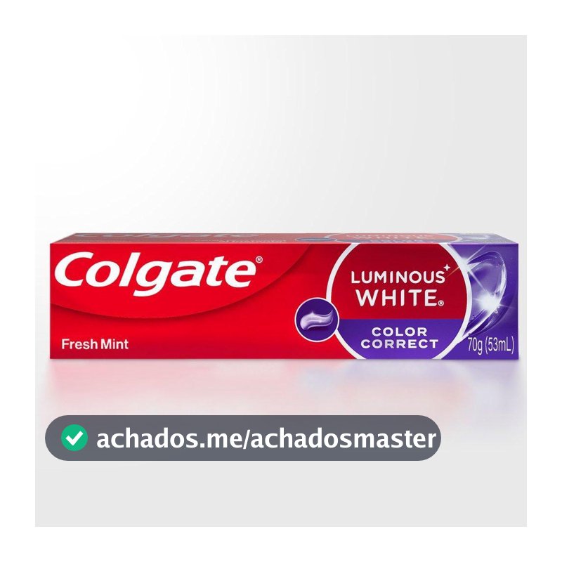 Creme Dental Clareador Colgate Luminous White Color Correct 70g