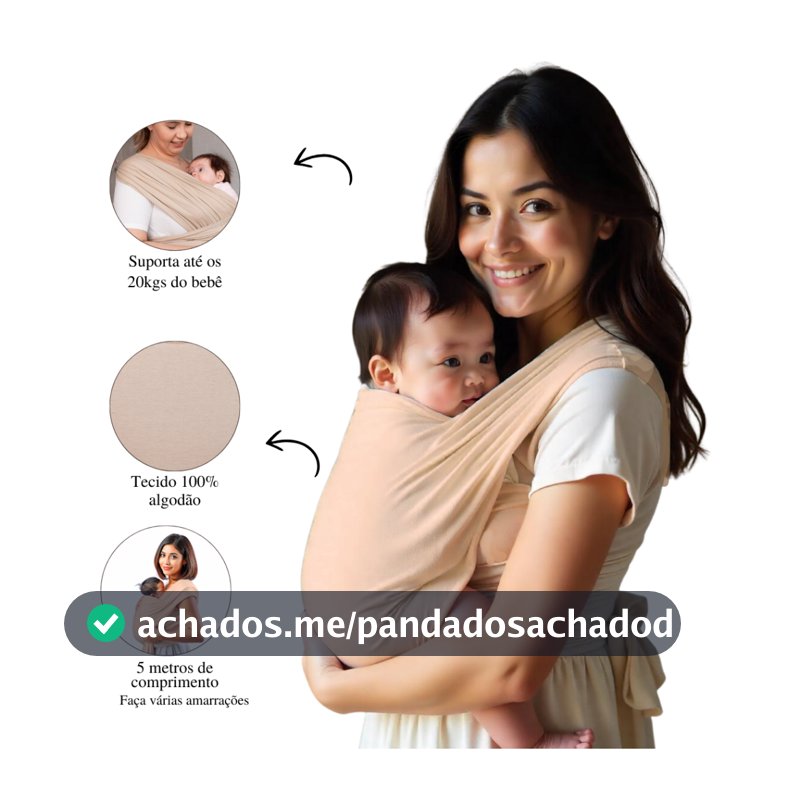 Sling Bebê Confortavel Ergonômico 100% Algodão Wrap Sling Canguru Carregador de Bebê de Amarrar