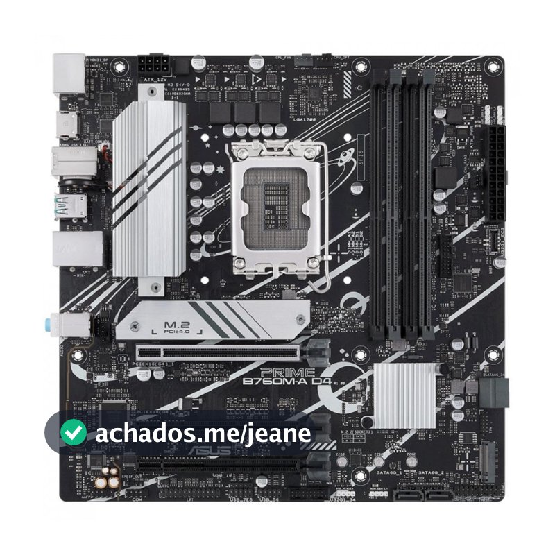 Placa Mãe Asus Prime B760M-A D4, Chipset B760, Intel LGA 1700, mATX, DDR4