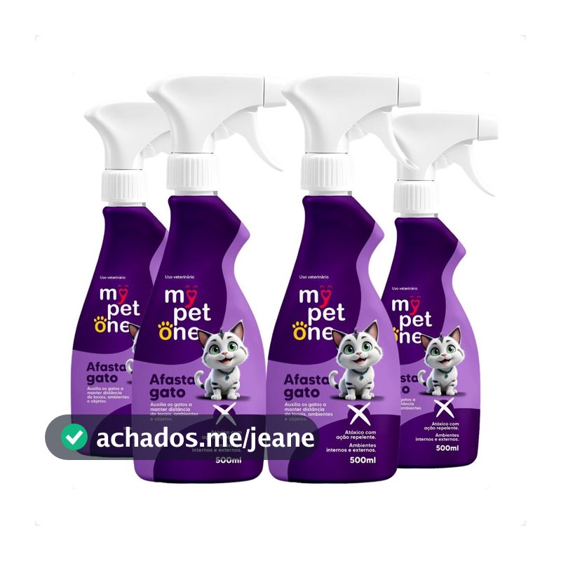 Kit 4 Afasta Gato Mypetone - 500mL