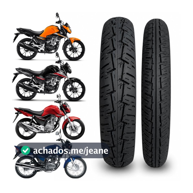 Pneus Conjunto Aro 18 Honda CG 150 CG 160 Titan 150 160 Fan 150 160 Moto Promoção