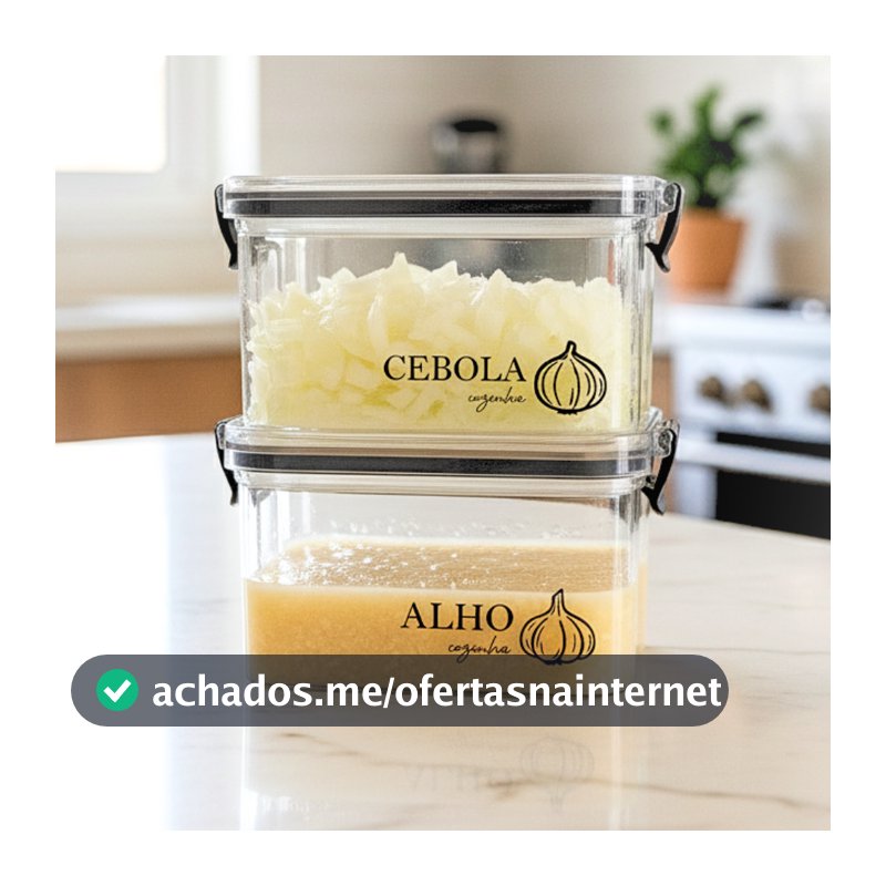 Pote Multiuso com Vedação Hermética e Click 460ml/950ml – Porta Mantimento, Freezer, Despensa, Geladeira