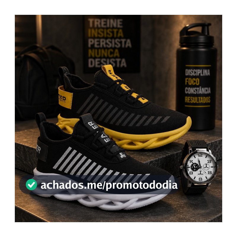 Kit 2 Tênis Masculino Header Infinite Várias Cores Promoção + Relógio