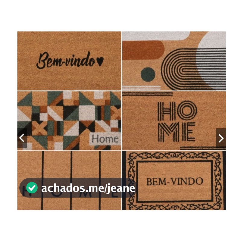 Tapete Capacho de Porta Fibra de Coco