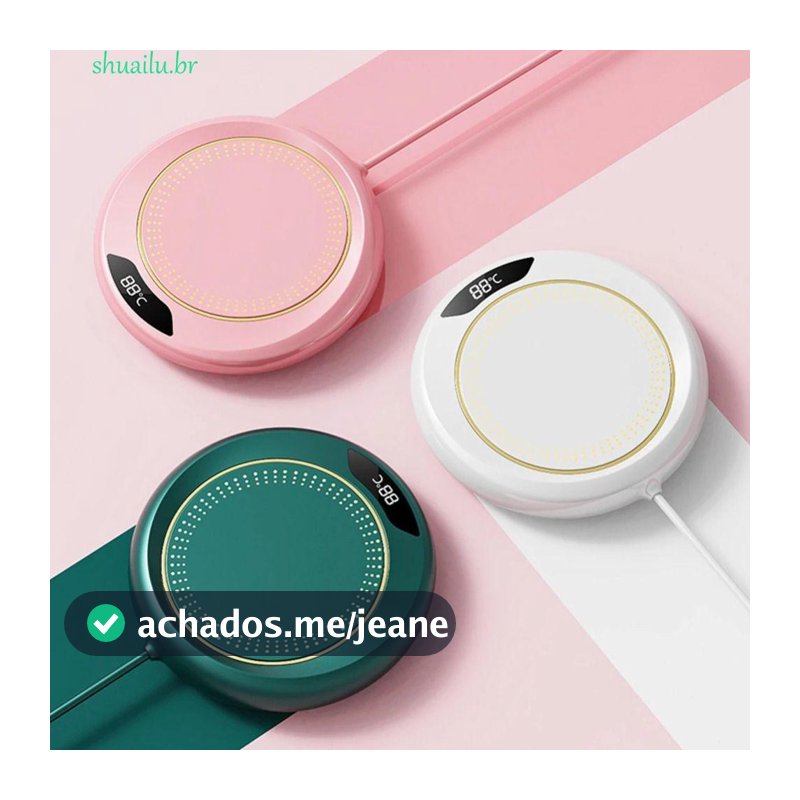 Aquecedor Elétrico De Copos SHUAILU , Inteligente De Caneca De Café Com Aquecimento Rápido USB , Almofada De Água Redond