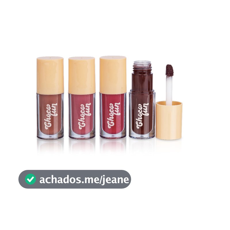 Lip Tint Gloss Cream Choco Fun Fenzza 4.5ml NOVAS CORES - SHINE