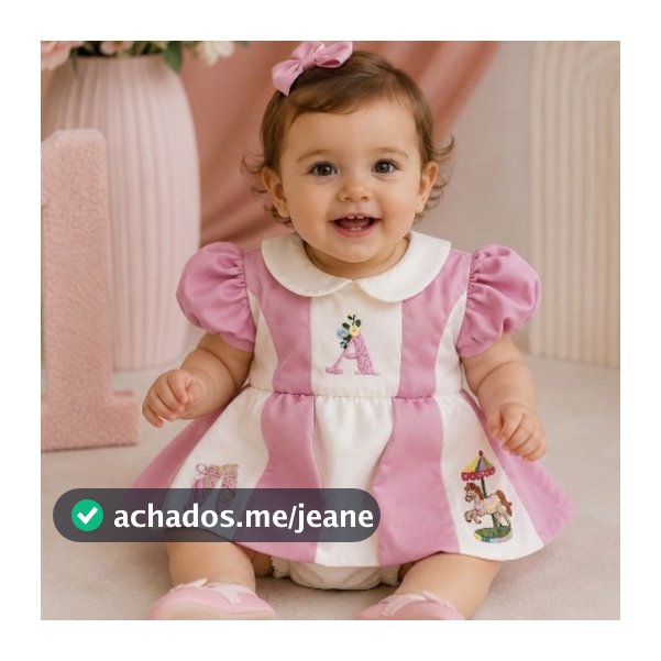 Romper vestido festa princesa bordado personalizado