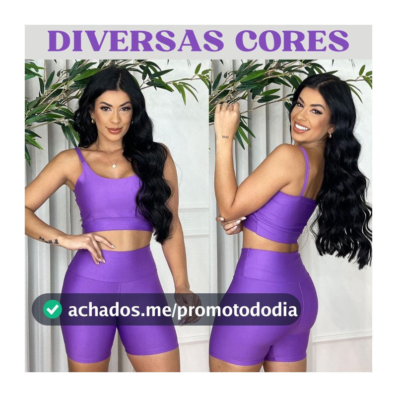 Conjunto fitness short e top com bojo removivel suplex premium academia treino corrida feminino