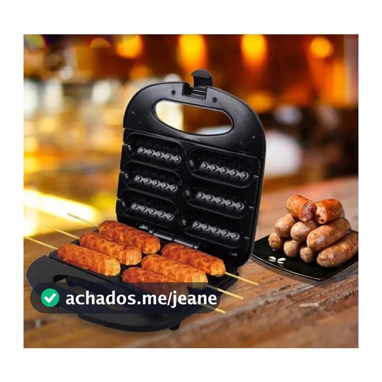 Máquina de Crepe Crepeira Pratic Hot Dog Queijo Coalho Espetinho 110V