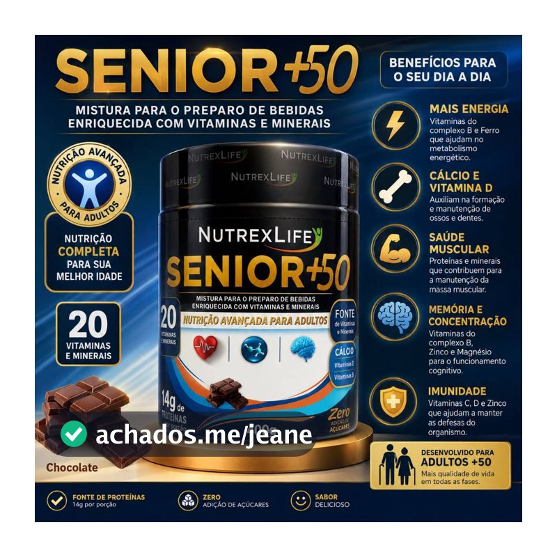 NutrexLife +50 400g Nutrição avançada para longevidade