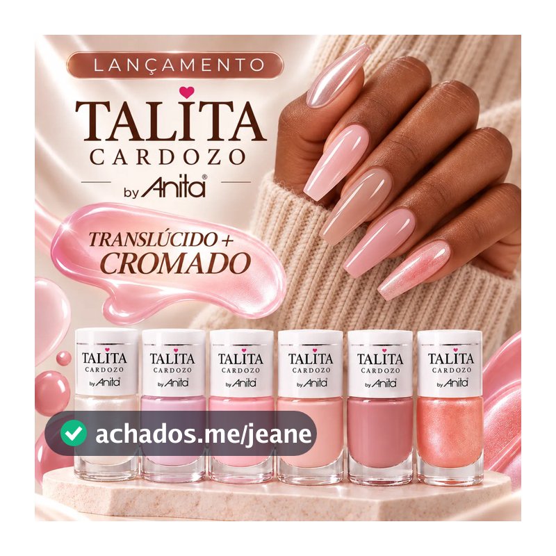 Anita & Talita Cardozo Kit 6 Esmaltes Coleção 2026