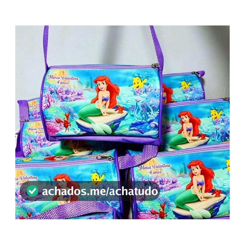 kit bolsa malinha personalizada 22×12, para festa infantil e brindes
