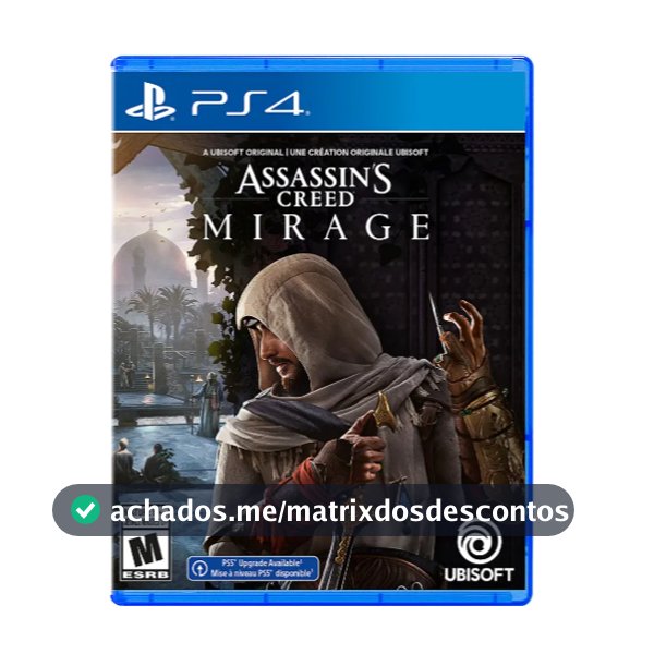Assassins Creed Mirage PS4 Midia Fisica