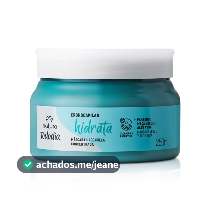 Máscara Concentrada Crono Capilar Tododia Hidrata 250 ml