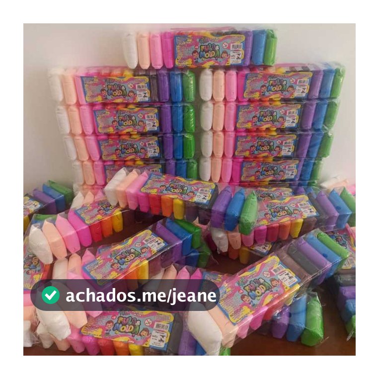 Kit 60 massinhas EVA Pula-Pula (peso total 500gr) (12 cores) + 10 ferramentas de modelar