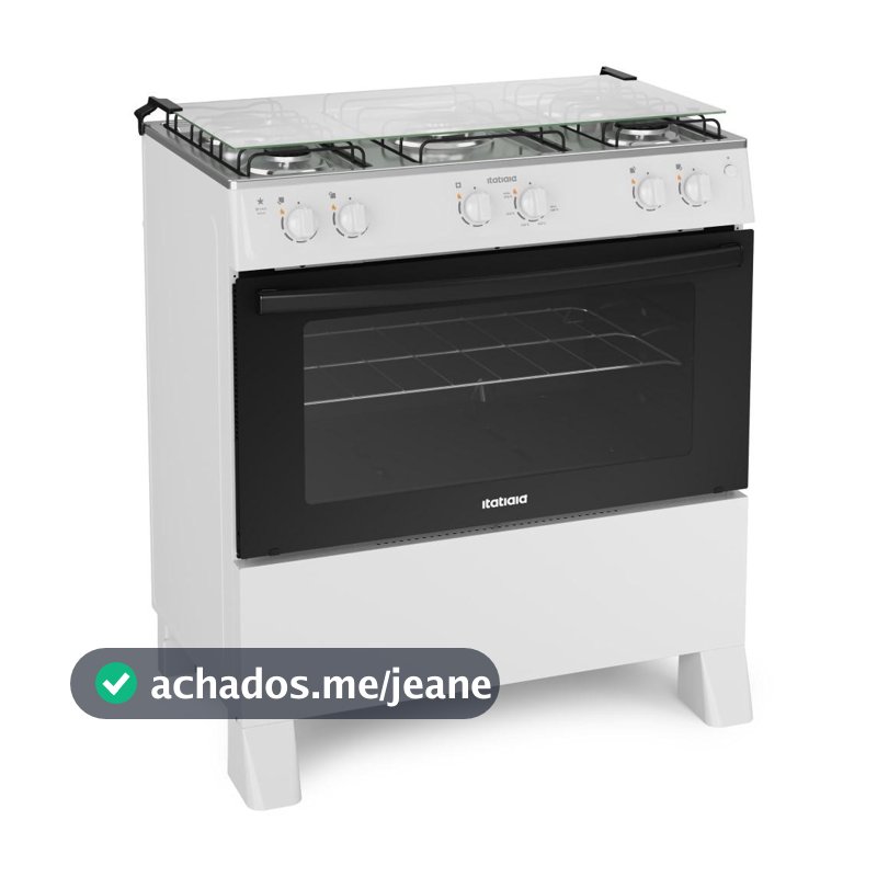 Fogão 5 Bocas Itatiaia Star New com Forno 88L Branco Bivolt