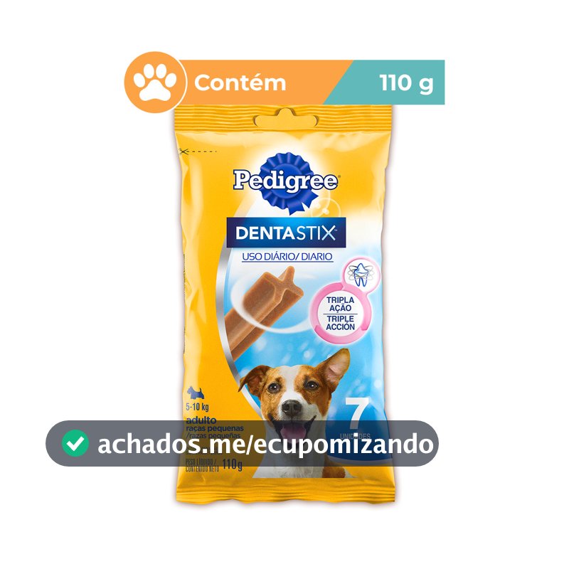 Pedigree Dentastix Cães Raças Pequenas 7 Sticks 110g