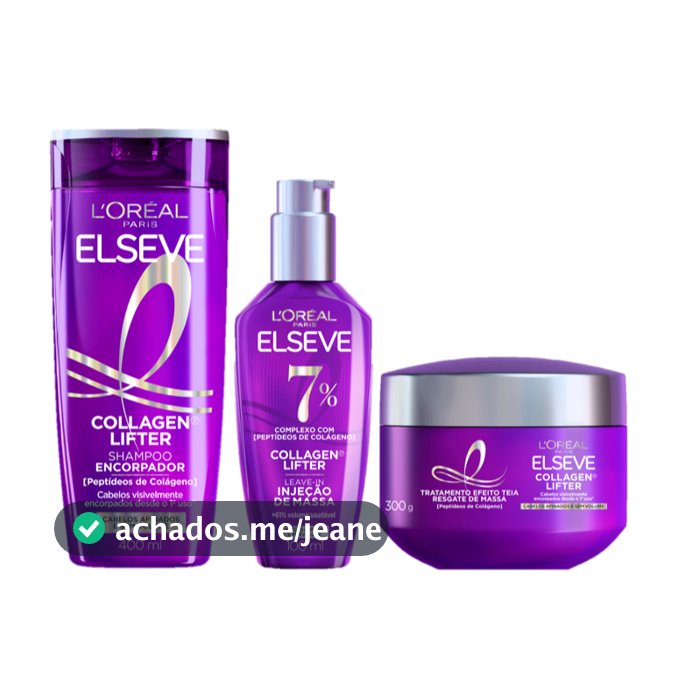 Kit Rotina Encorpadora Collagen Lifter (3 Passos)
