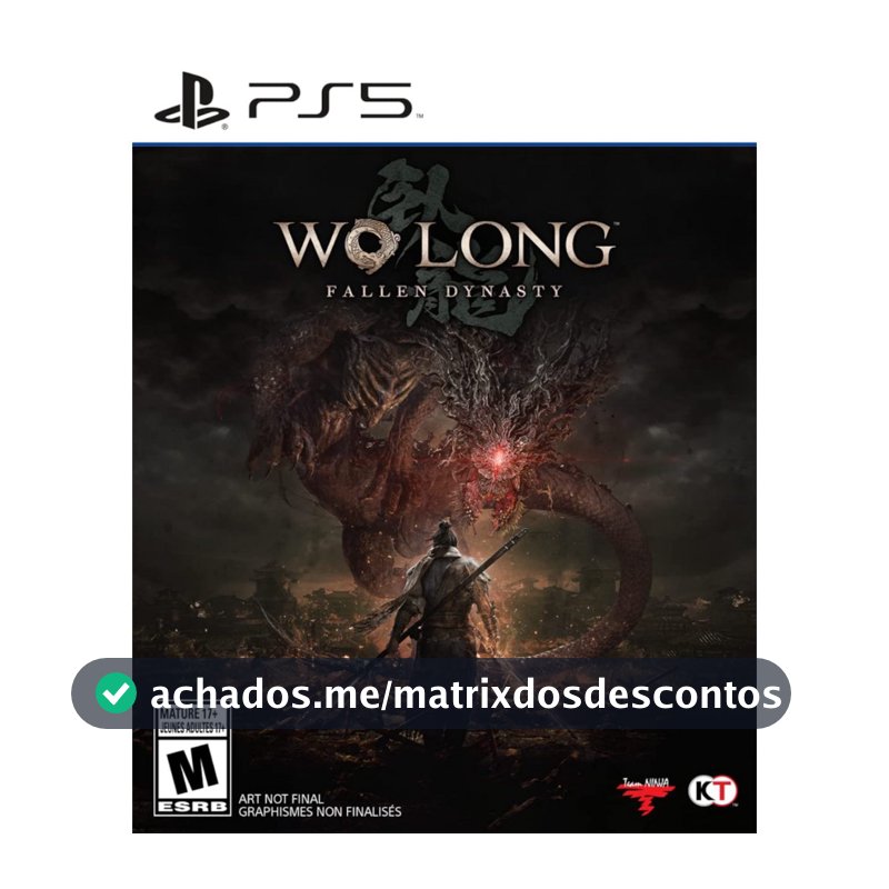 Wo Long Fallen Dynasty PS5 Midia Fisica