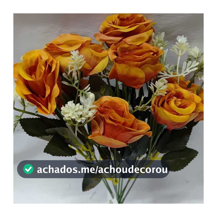 Rosa Artificial C/ 9 flores
