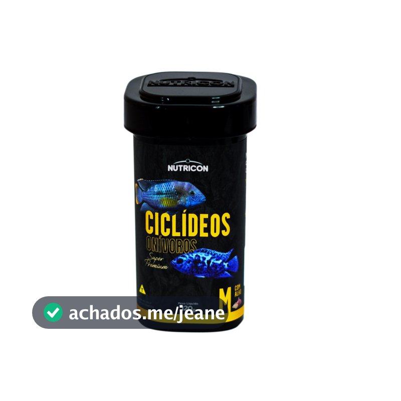 Ração Ciclideo Onívoro M. Super Premium 120g Nutricon