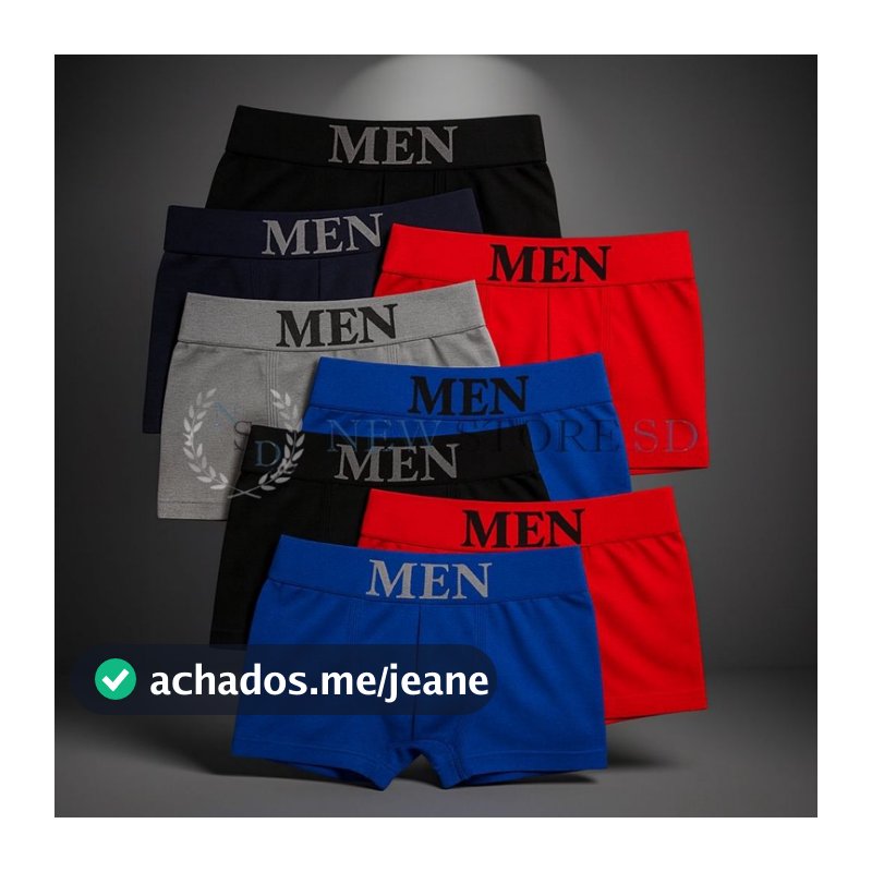 Cueca Boxer Masculina Microfibra Adulto até 12 Unidades