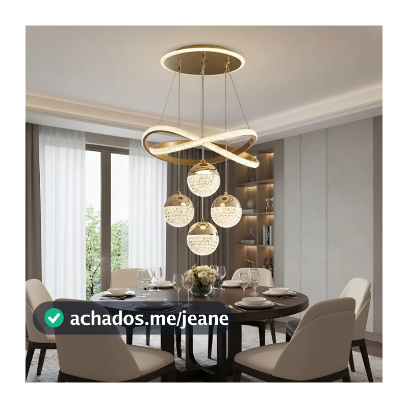 3 Cores 110V-220V Lustre de Teto LED Luxo Escandinavo Para Sala De Jantar e Estar Design Sofisticado