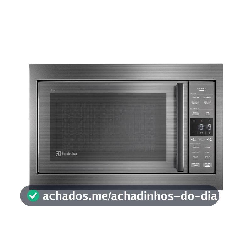 Micro-ondas de Embutir Electrolux 34L cor Inox Experience com Painel Inteligente (ME3BC)