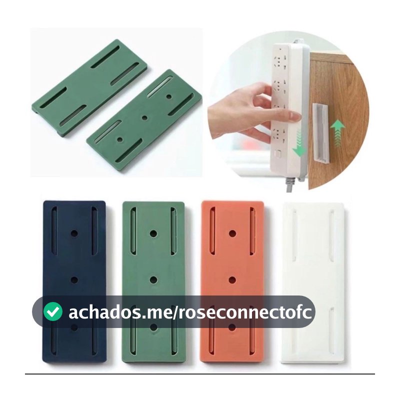 Kit Suporte p/ Extensão Fixar Filtro de Linha e Objetos Diversos/Household Auto-Adesivo Plugue Fixer Broca Livre