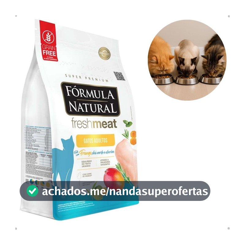 Ração Seca Fórmula Natural Fresh Meat para Gatos Adultos Frango 10,1kg