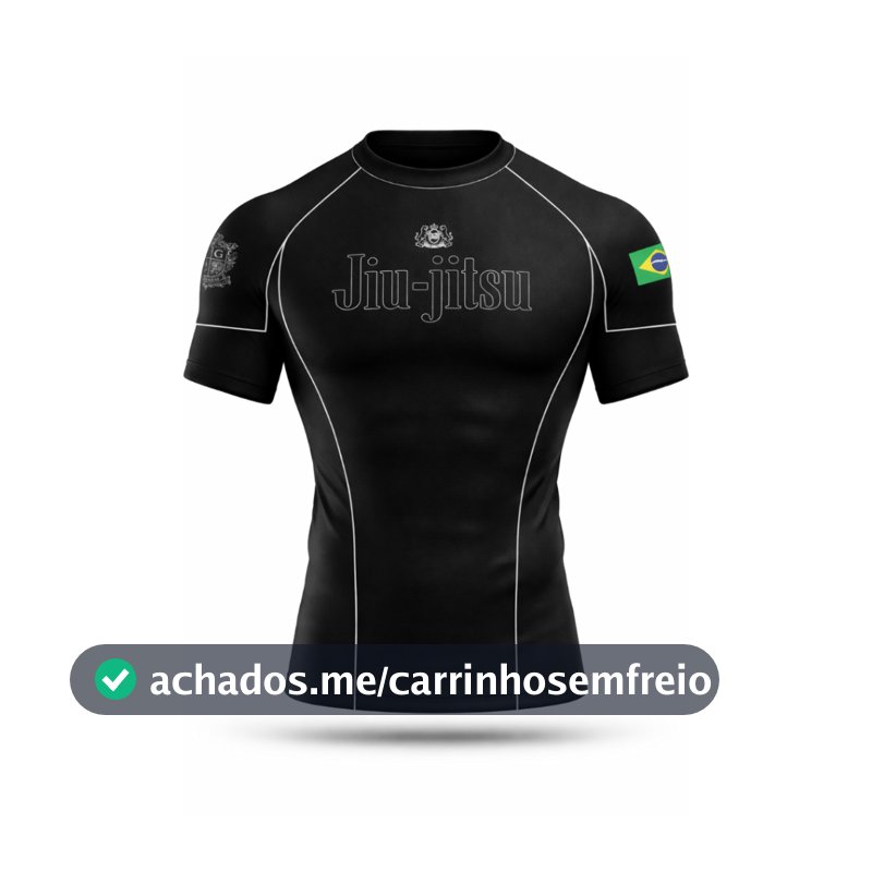 Rashguard Competidor BJJ BLACK - jiu jitsu, nogi camisa compressão Unisex, treino, mma , segunda pele