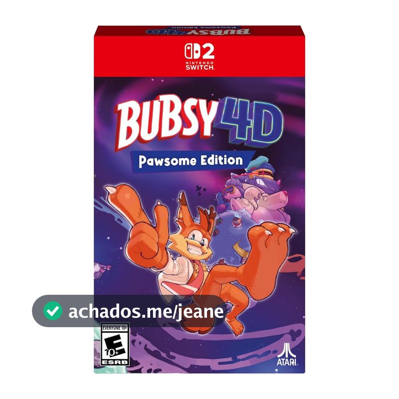 Bubsy 4D Pawsome Edition Switch 2 Midia Fisica