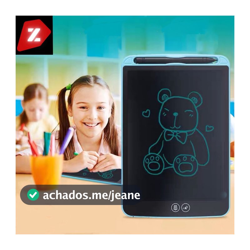 Lousa Mágica Tela Lcd Tablet Infantil De Escrever E Desenhar 8.5 /10/12 Polegadas