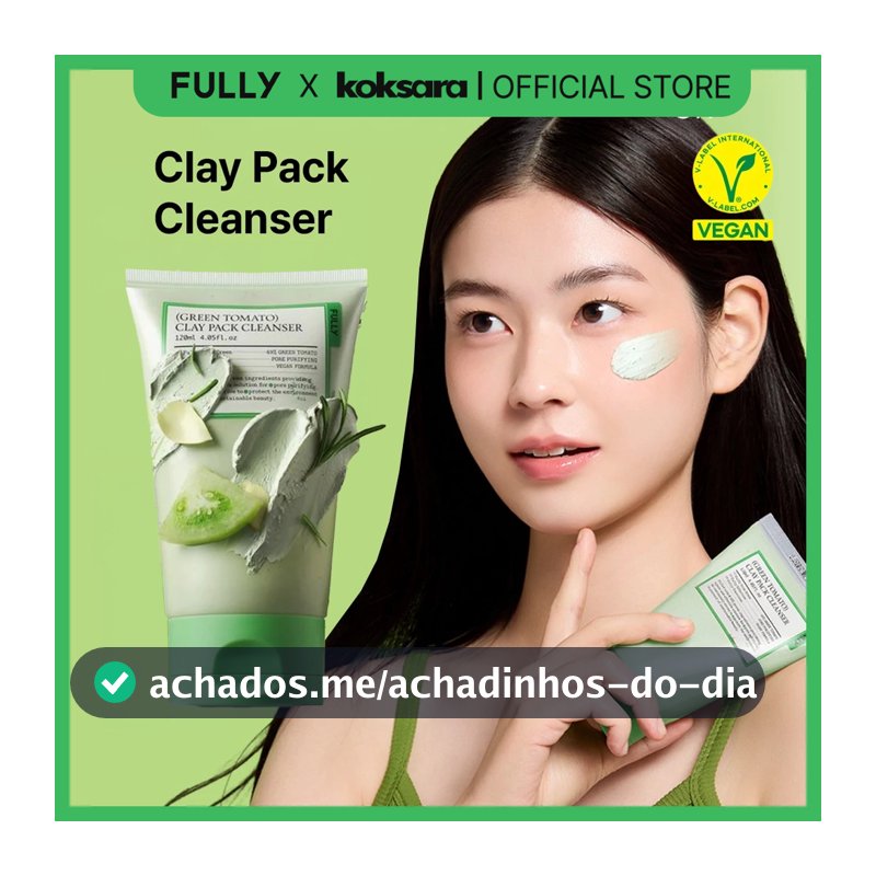 [OFFICIAL] FULLY Green Tomato Clay Mask Cleanser 120ml, 30ml