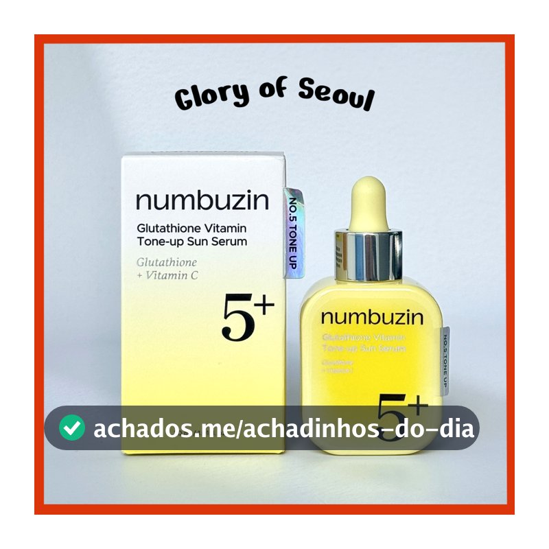 [NEW] NUMBUZIN No.5 Glutathione Vitamin Tone-Up Sun Serum SPF50+PA+++ 30ml
