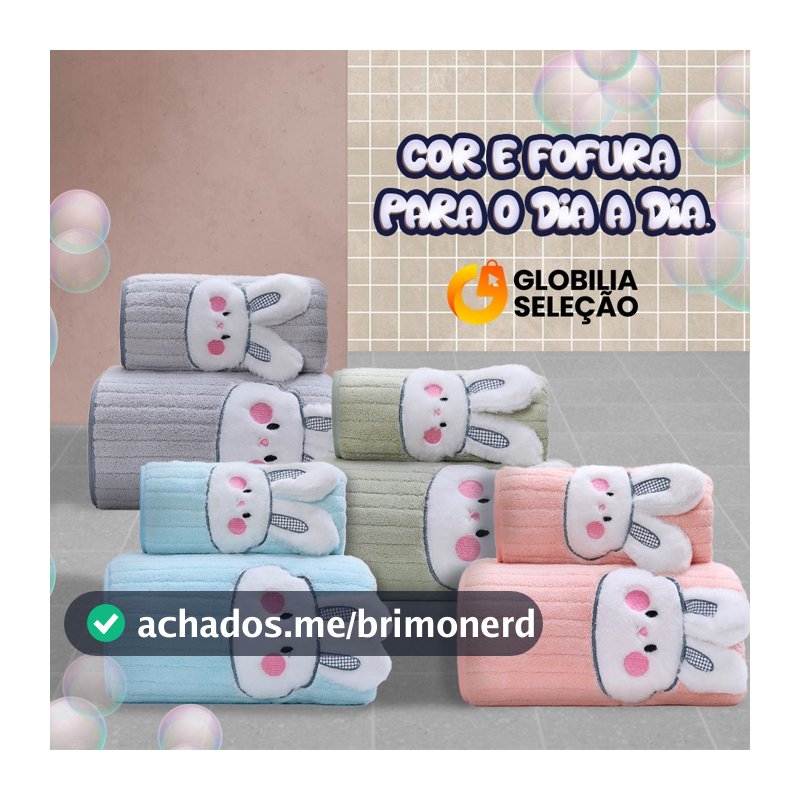 Kit Toalhas Banho e Rosto 2 Peças - Rosto Grande Macia Toalha de Banho Grande e Grossa Jogo de Toalha de Banho