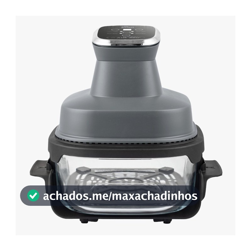Fritadeira Elétrica 4L com Cesto de Vidro 1500W AFV-101 Air Fryer Travessa de vidro com Tampa Kian