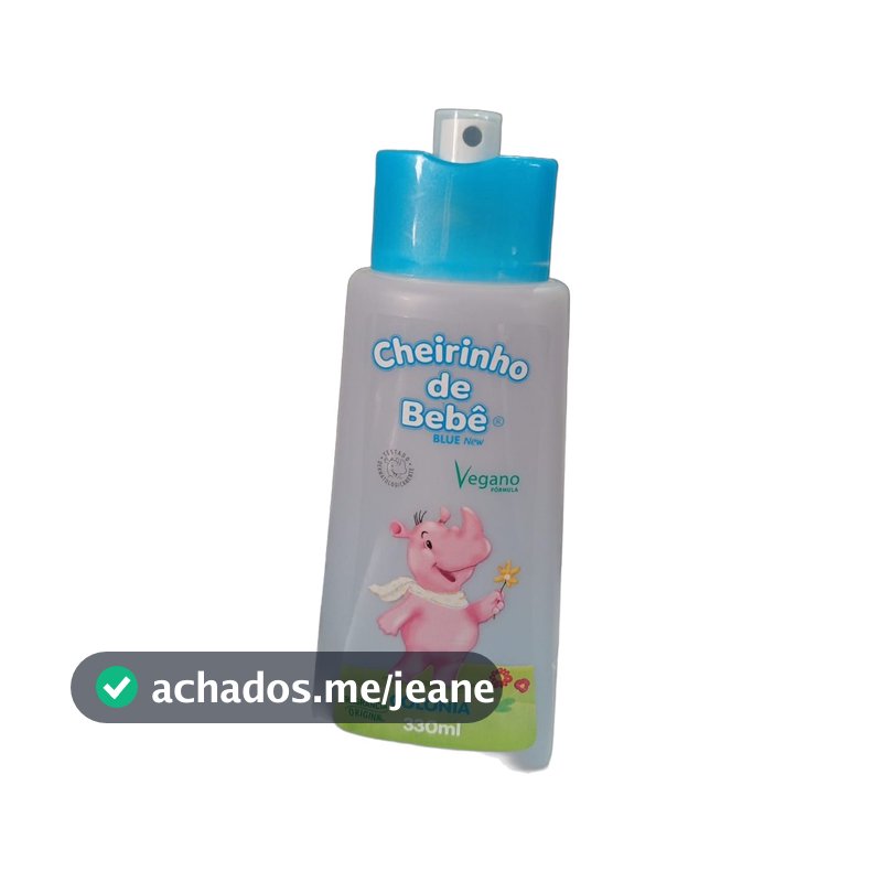 Colônia Infantil Cheirinho de Bebê Blue 330ml Spray Vegana Testada Dermatologicamente Fragrância Original