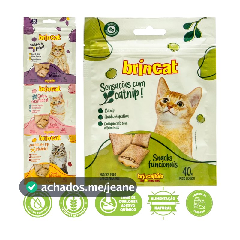 Snacks Funcionais para Gatos - pH Urinário, Catnip e Mais