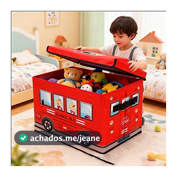 Caixa Organizadora de Guarda Roupa Infantil Armazenamento de brinquedos para Criança