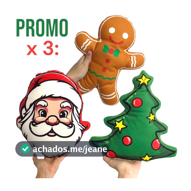 Almofadas Natal personalizadas para sofá, debaixo da arvore, decorativas.