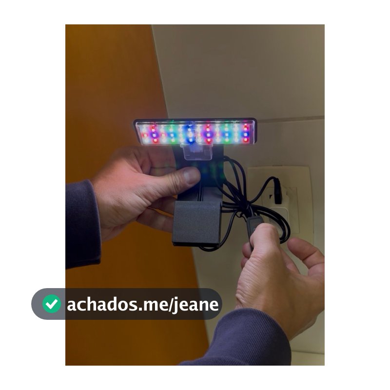LUMINÁRIA LED PARA AQUÁRIO - 7W - LUZES COLORIDAS (BRANCAS, AZUIS, VERDES, VERMELHAS E ROXO)