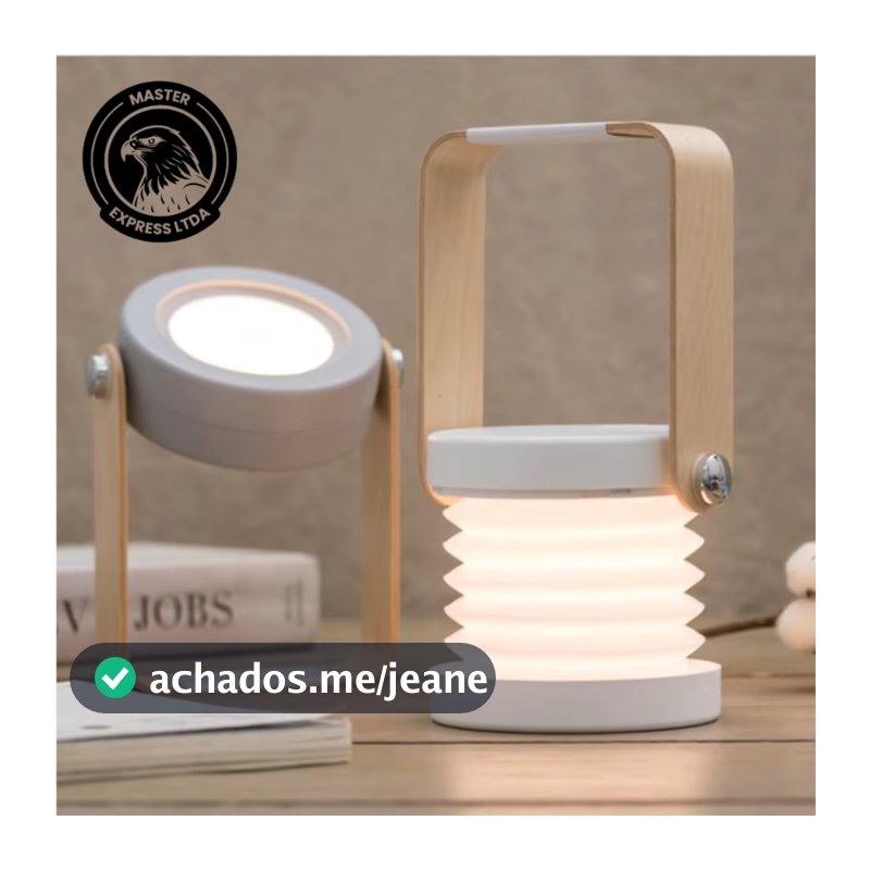 Luminária Led De Mesa Telescópica Recarregável Suporte Com Cabo USB Envio Imediato