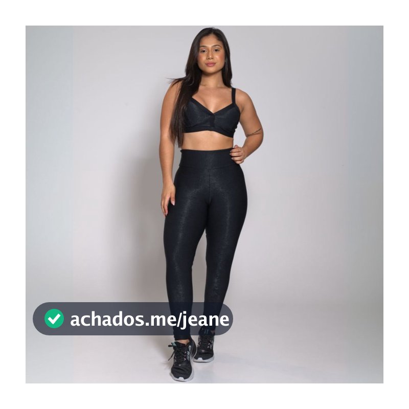 Conjunto Academia Treino Top e Calça Legging Feminino Fitness Luxo