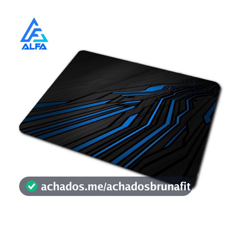 Mouse PAD Pequeno Preto Escritório Jogo Gamer Personalizado Estampado