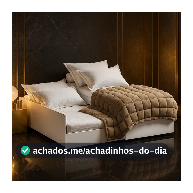 Bicama Matrix Solteiro com Cama e Colchão Auxiliar Vira Casal 3 em 1